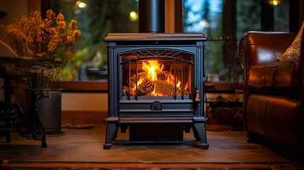 Foto op Plexiglas fireplace high definition photographic creative image © Ghulam