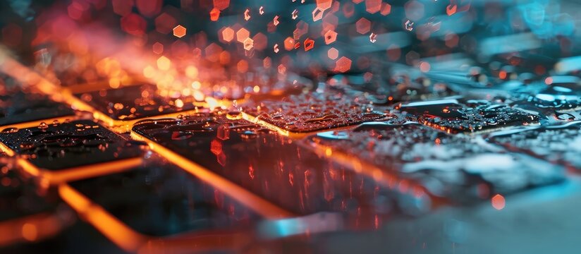 malware alert security awareness. Copy space image. Place for adding text