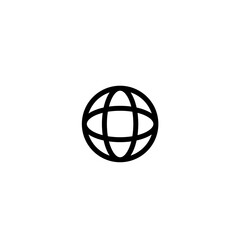  Globe icon flat .