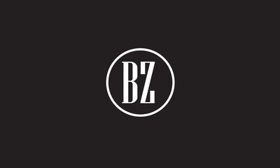 BZ, ZB , Z , B Abstract Letters Logo Monogram