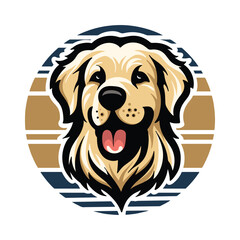 Fototapeta premium Dog Pet Head Illustration