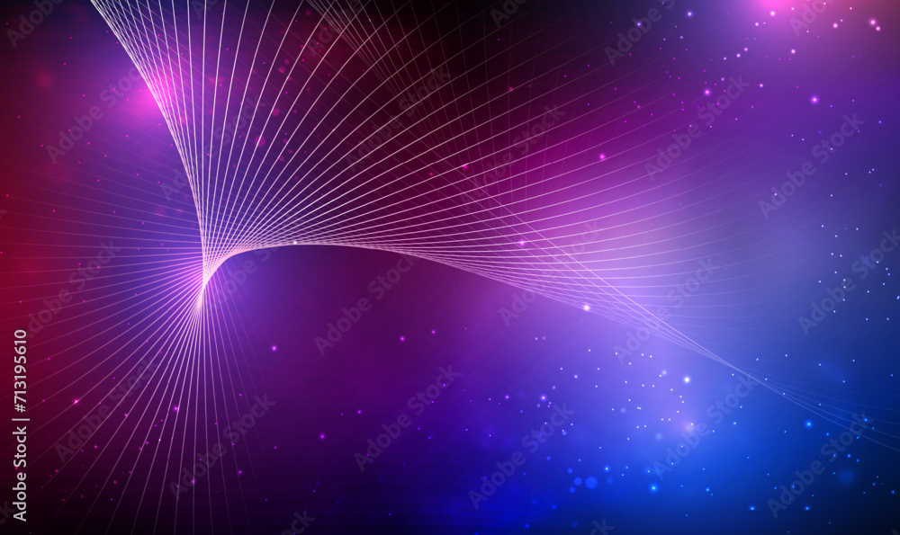 Poster abstract futuristic digital wireframe technology background with connecting lines. abstract futurist