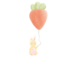 easter bunny with carrot