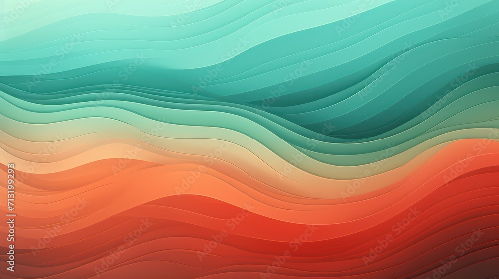 Poster abstract background with waves