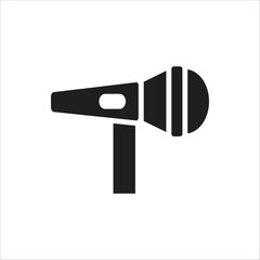 mic vector icon line template