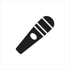 mic vector icon line template