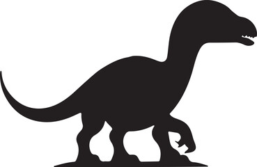 dinosaur silhouette of vector illustration