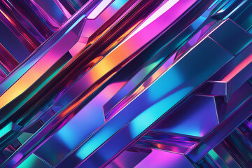 Abstract futuristic background with metallic colors - obrazy, fototapety, plakaty