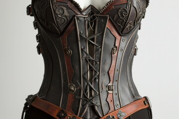 Metal woman corset