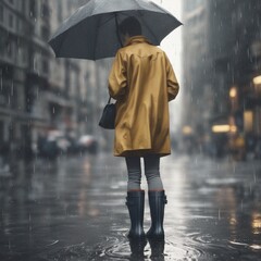 Urban Rain: Capturing Street Style with Rain Boots