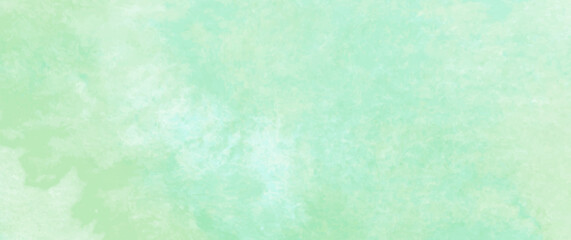Green watercolor vector texture background for poster, cover, banner, flyer, cards. Hand drawn light green spring illustration for design. Summer minimalistic background. Paper texture.
