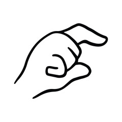 Children's hand gestures in doodle style isolated. Hand drawn human hands expressing various signs and symbols with fingers 