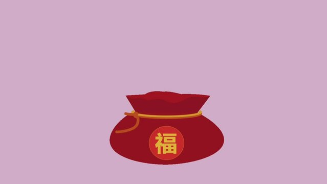Animated money bucket for Chinese New Year