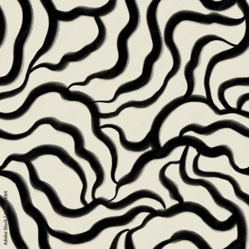 Poster abstract seamless pattern with dynamic graphic line