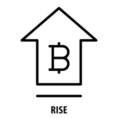 Rise, icon, Rise, Increase, Ascend, Go Up, Grow, Climb, Lift, Soar, Advance, Rise Icon