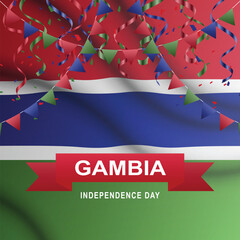 Gambia Independence Day background.