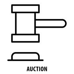 Auction, icon, Auction, Sale, Bidding, Selling, Auction Icon, Bid, Auction House, Marketplace, Auctioneer - obrazy, fototapety, plakaty