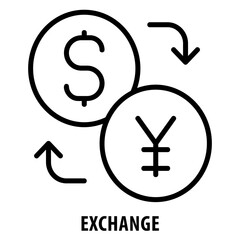 Obraz premium Exchange, icon, Exchange, Swap, Trade, Barter, Transaction, Swap Deal, Transfer, Interchange, Switch, Replace