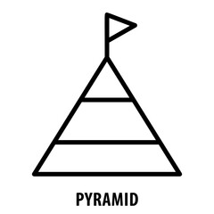 Pyramid, icon, Pyramid, Triangle, Pyramid Icon, Three sided, Triangular, Pyramid Shape, Pyramid Structure