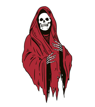 La Muerte Con T&uacute;nica Roja