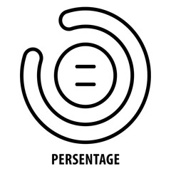 Persentage, icon, Percentage, Percent, Ratio, Proportion, Share, Percentage Icon, Part, Portion, Fraction, Ratio Chart