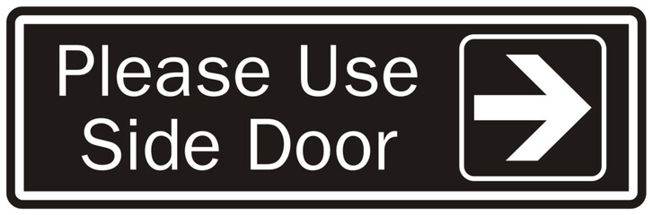 Please use other door sign