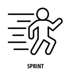 Sprint, icon, Sprint, Quick Dash, Speed Sprint, Sprint Icon, Fast Run, Rapid Movement, Speedy Race, Quick Burst