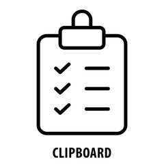 Clipboard, icon, Clipboard, Clipboard Icon, Document Holder, Task List, Clipboard and Paper, Clipboard Symbol, Document Management, Writing Pad