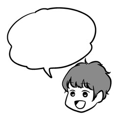 person with speech bubble