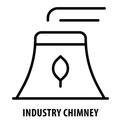 Industry Chimney, icon, Industry Chimney, Factory Chimney, Industrial Smokestack, Chimney Icon, Industrial Emissions, Manufacturing, Air Pollution, Industrial Symbol