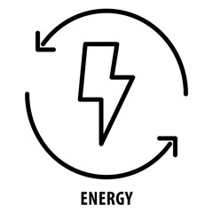 Energy, icon, Energy, Power, Energy Icon, Fuel, Renewable Energy, Electricity, Energy Source, Sustainable Power, Power Symbol