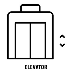 Elevator, icon, Elevator, Lift, Elevator Icon, Vertical Transport, Building, Transportation, Elevator Symbol