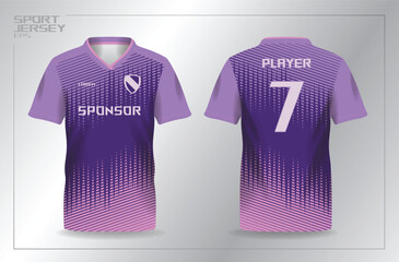 soft gradient abstract purple and pink sport jersey design template