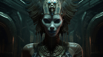 An ancient alien pharaoh ruling an advanced civilization sparks sci-fi intrigue