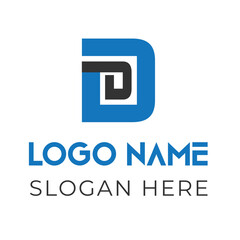 DD latter logo design vector template free