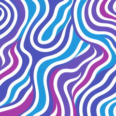 Fototapeta premium Pattern line abstract horizontal background with blue, yellow, white, purple, colorful waves seamless illustration wallpaper.