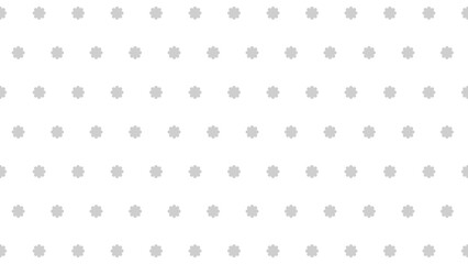 シンプルレトロフラワードット　グレーパターン⭐︎PNG