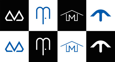 M letter logo design for fashion and beauty and spa company. M letter vector icon.