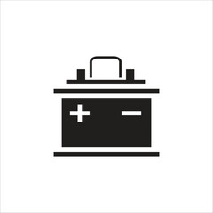 accu battery icon vector line template