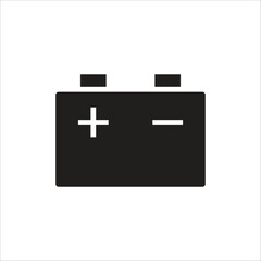 Obraz premium accu battery icon vector line template