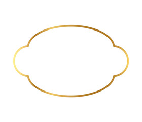 Realistic golden frame	