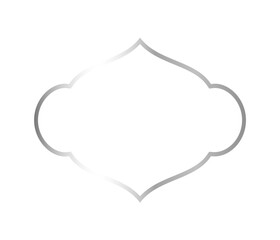 Realistic silver frame