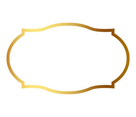 Realistic gold frame