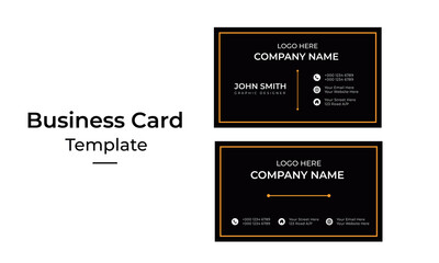 simple business card design. luxury creative clean bold business card design template. 