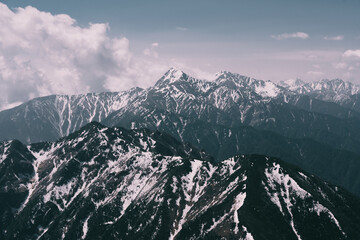 southern alps view in Japan