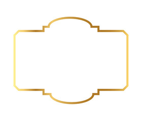 Realistic golden frame
