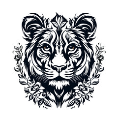 lion face, lion illustration, lion png, lion svg, lion vector, tiger, lion, vector, head, animal, tattoo, cat, wild, illustration, logo, face, design, mammal, art, tribal, feline, nature, black, drawi