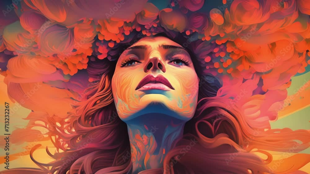 Poster unleash your senses as you get lost in a vibrant and pulsating world of psychedelic visuals that def