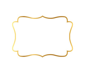 Realistic golden frame	