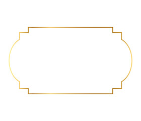 Realistic golden frame
